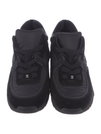 Chanel Interlocking CC Logo Nylon Sneakers