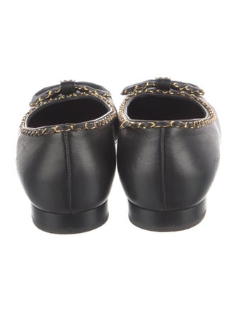 Chanel 2024 Interlocking CC Logo Ballet Flats