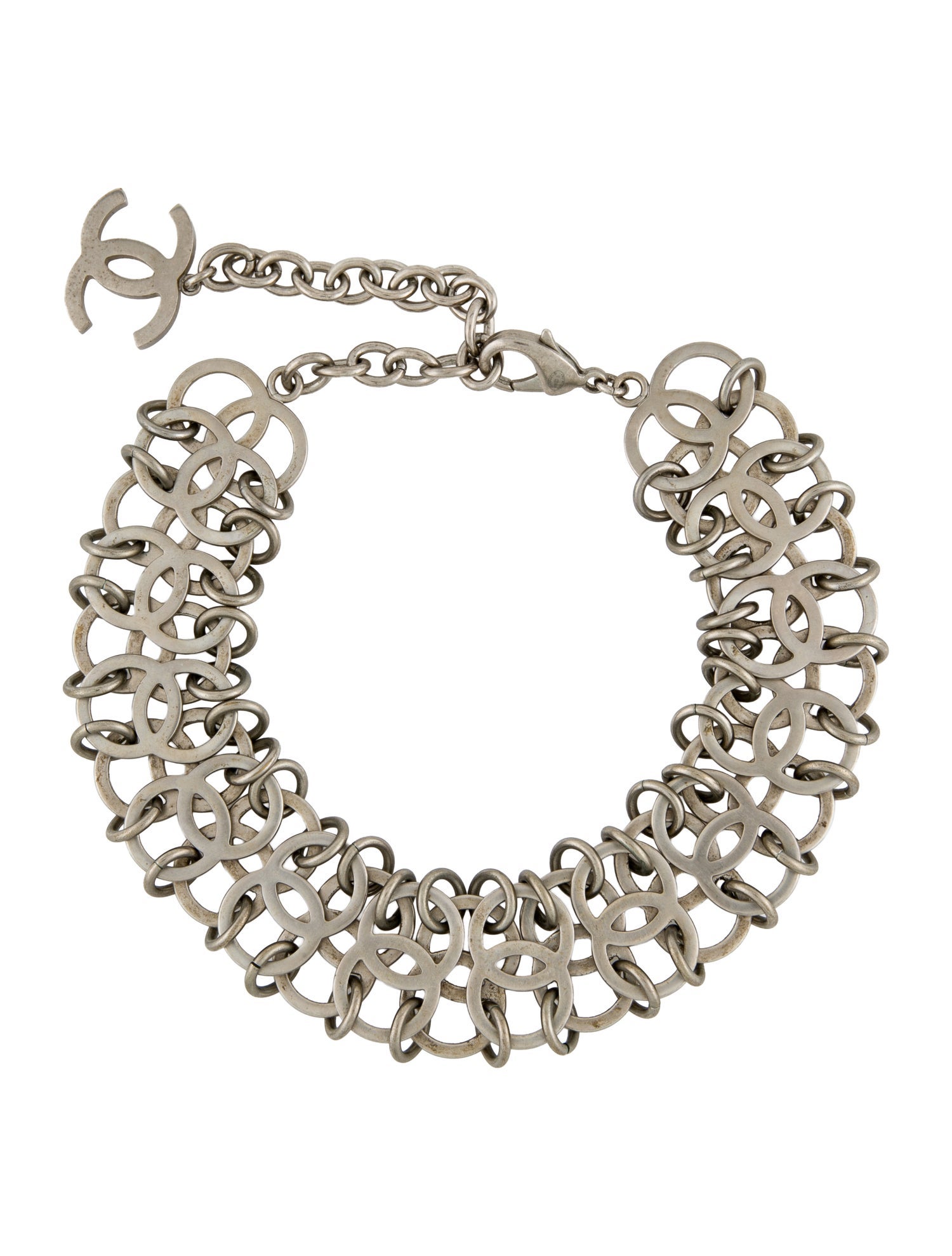 Chanel Chain Link CC Collar Necklace