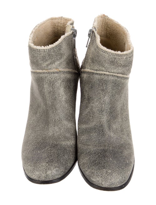 Chanel Interlocking CC Logo Suede Boots