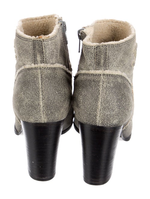 Chanel Interlocking CC Logo Suede Boots