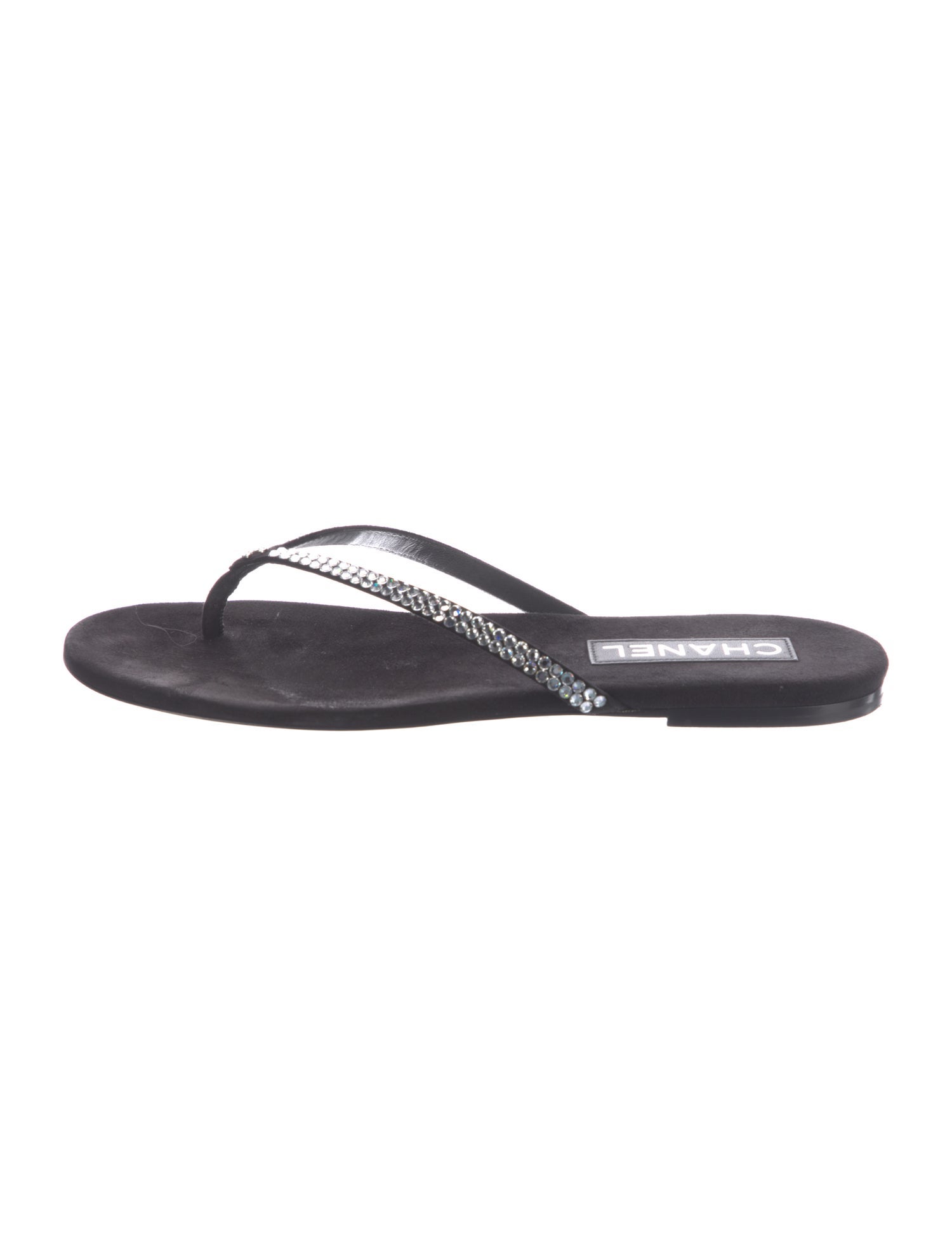 Chanel 2025 Interlocking CC Logo Flip Flops