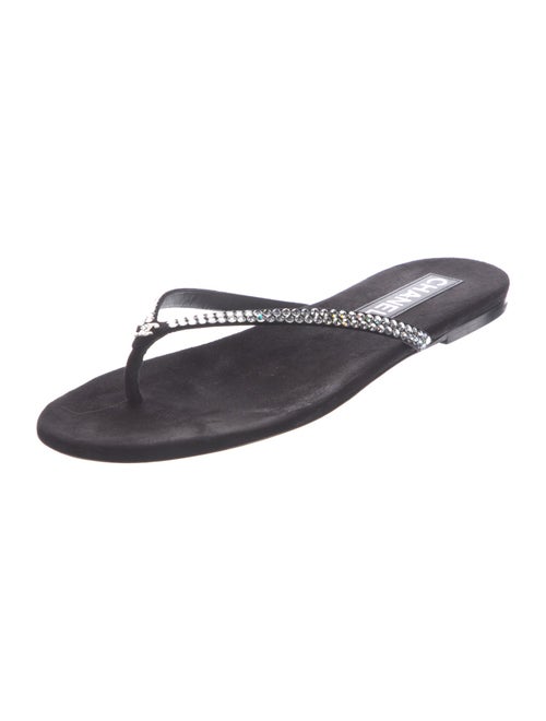 Chanel 2025 Interlocking CC Logo Flip Flops