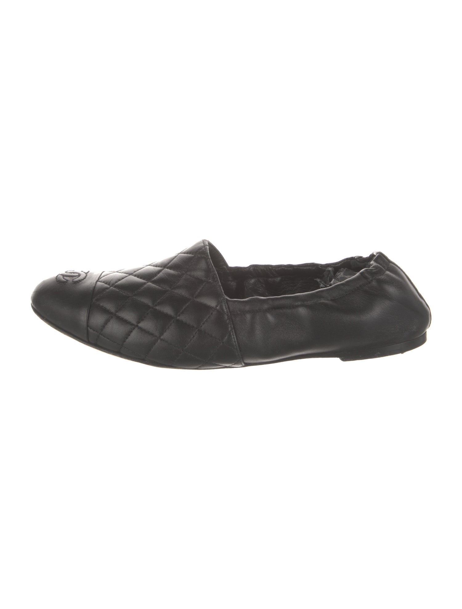 Chanel 2018 Interlocking CC Logo Ballet Flats