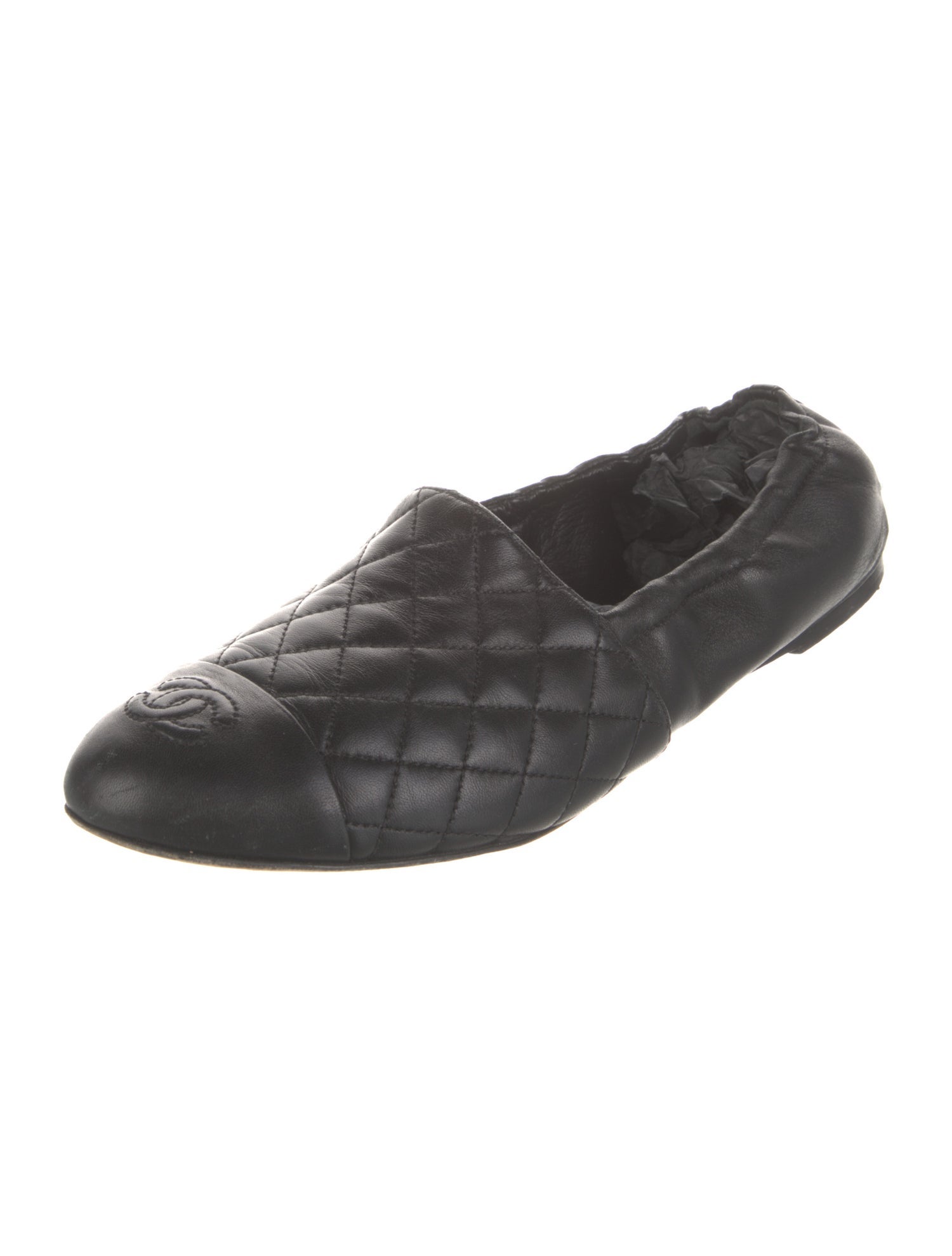 Chanel 2018 Interlocking CC Logo Ballet Flats