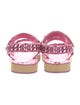 Chanel Interlocking CC Logo Leather Sandals
