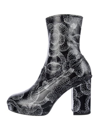 Chanel 2023 Interlocking CC Logo Boots
