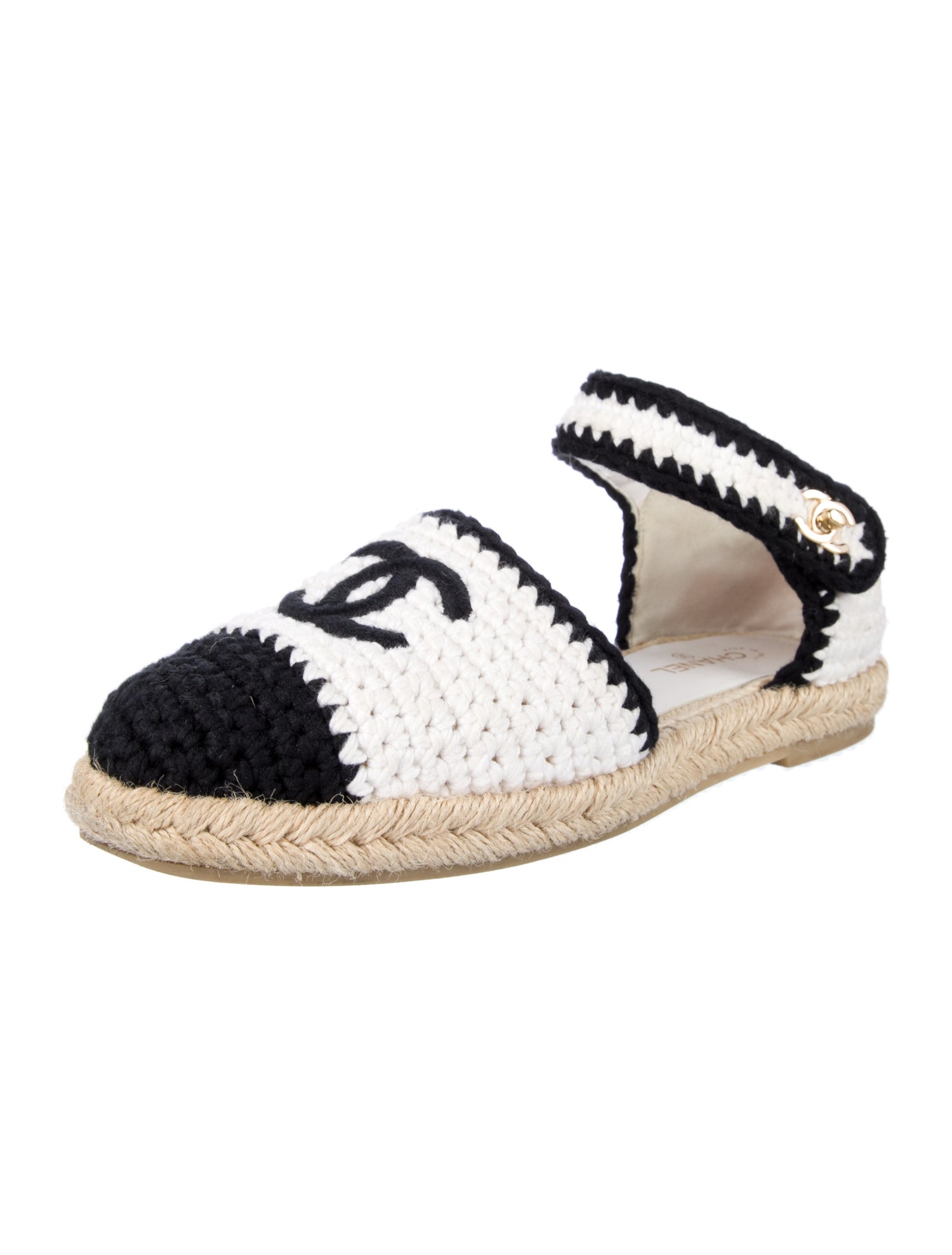 Chanel 2022 Interlocking CC Logo Espadrilles