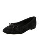 Chanel Interlocking CC Logo Canvas Ballet Flats