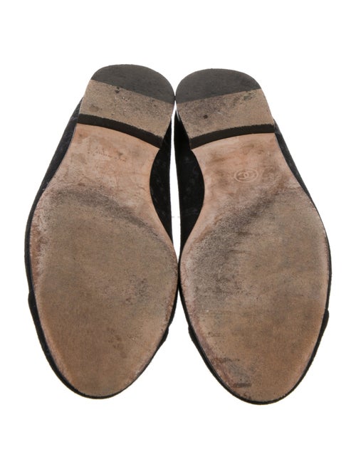 Chanel Interlocking CC Logo Canvas Ballet Flats