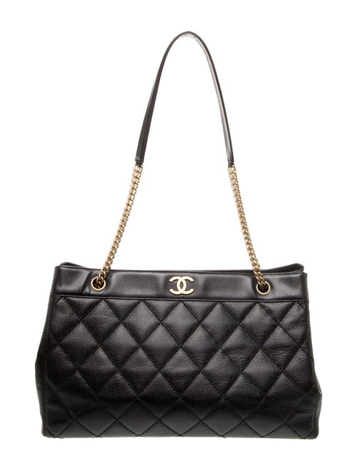 Chanel Quilted Shopping Tote