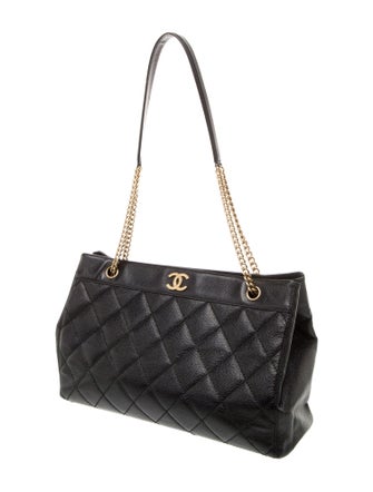 Chanel Quilted Shopping Tote