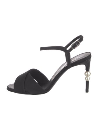 Chanel 2020 Interlocking CC Logo Slingback Sandals