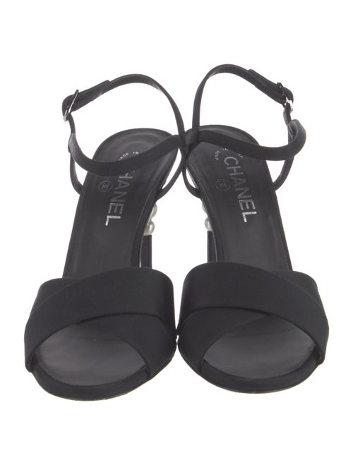 Chanel 2020 Interlocking CC Logo Slingback Sandals