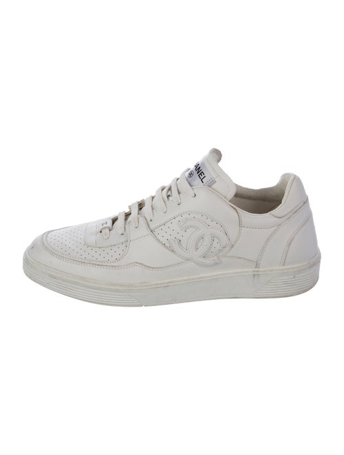 Chanel Interlocking CC Logo Calfskin Sneakers