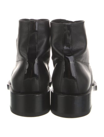 Chanel Interlocking CC Logo Leather Combat Boots