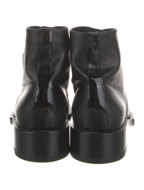Chanel Interlocking CC Logo Leather Combat Boots