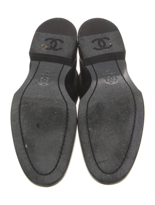 Chanel Interlocking CC Logo Leather Combat Boots