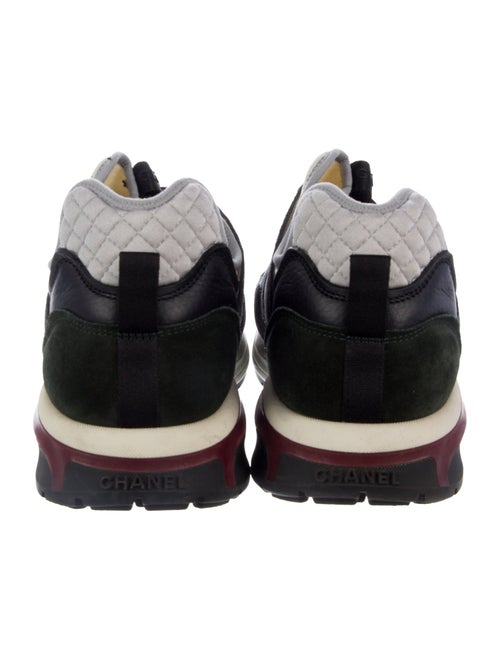 Chanel Interlocking CC Logo Leather Athletic Sneakers