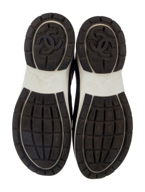 Chanel Interlocking CC Logo Leather Athletic Sneakers