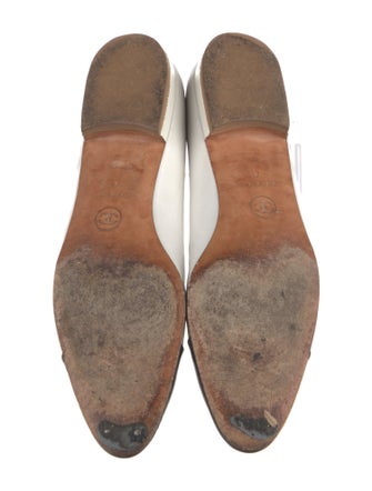 Chanel Interlocking CC Logo Leather Ballet Flats