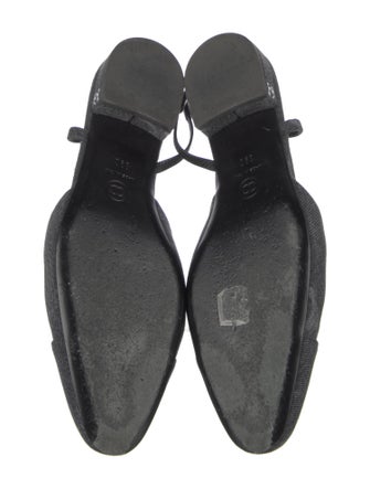 Chanel 2023 Interlocking CC Logo Slingback Flats