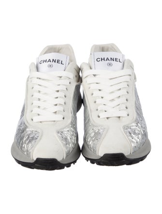 Chanel Interlocking CC Logo Calfskin Sneakers