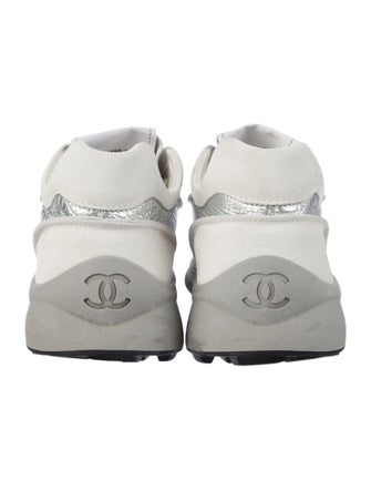 Chanel Interlocking CC Logo Calfskin Sneakers