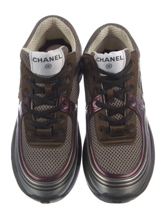 Chanel Interlocking CC Logo Mesh Sneakers