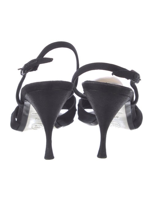 Chanel 2009 Interlocking CC Logo Slingback Sandals