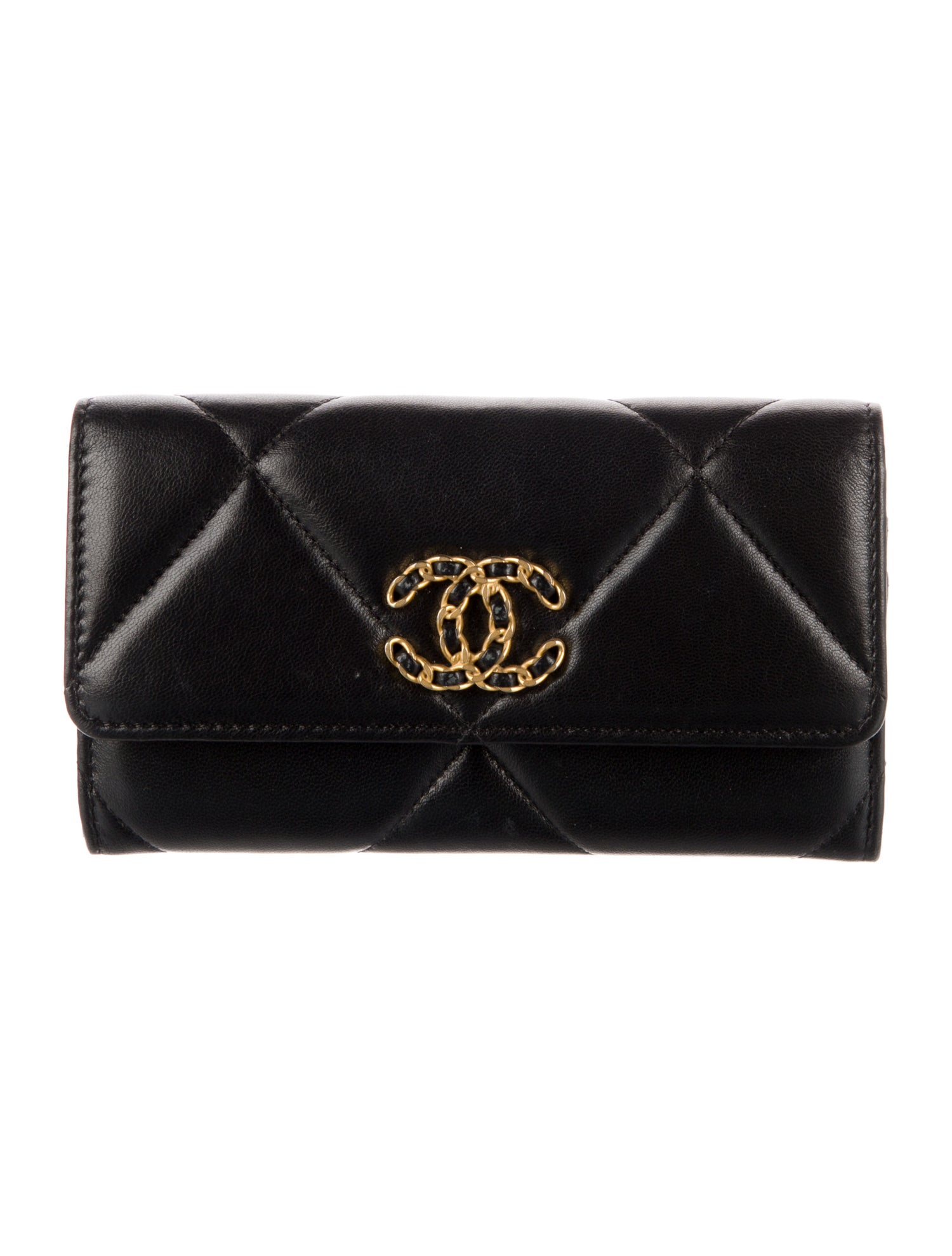 Chanel 19 Interlocking CC Logo Compact Wallet