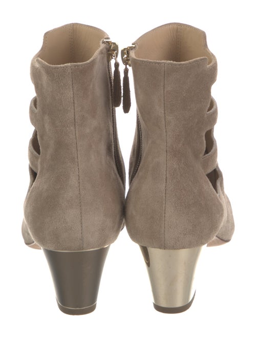 Chanel Interlocking CC Logo Suede Chelsea Boots