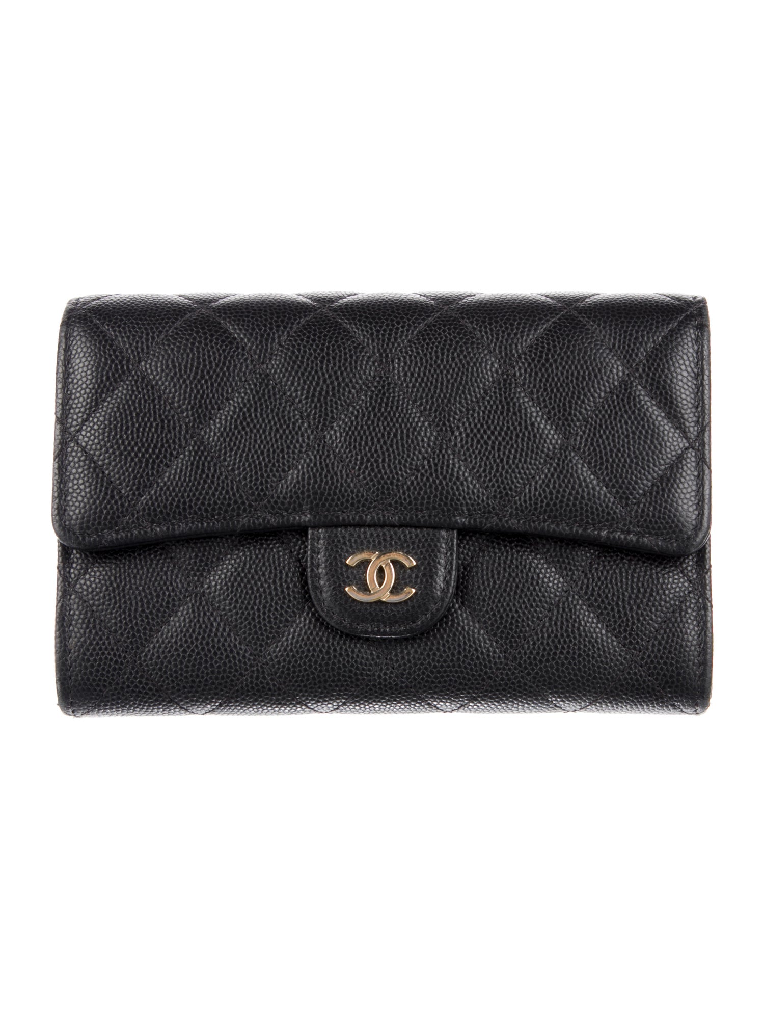 Chanel 2019-2020 Interlocking CC Logo Trifold Wallet