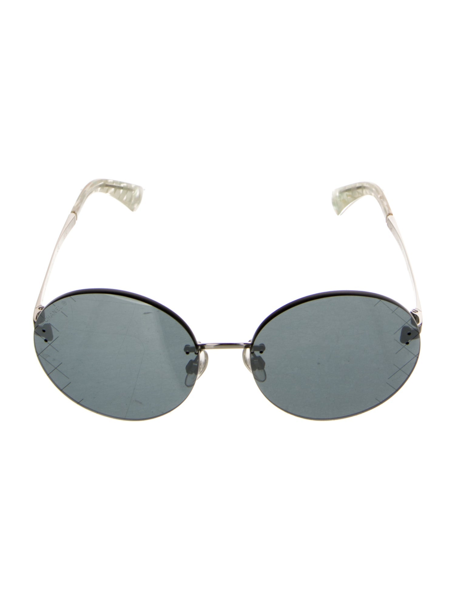 Chanel Interlocking CC Logo Round Sunglasses