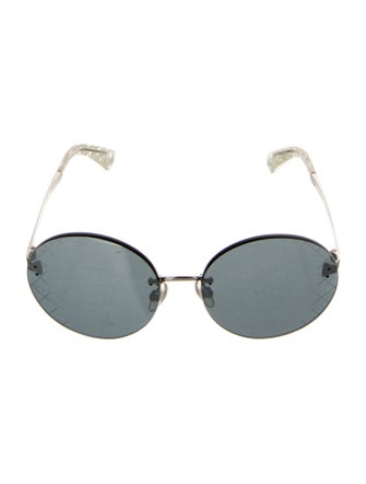 Chanel Interlocking CC Logo Round Sunglasses