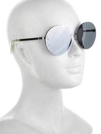 Chanel Interlocking CC Logo Round Sunglasses