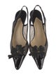 Chanel Interlocking CC Logo Patent Leather Slingback Pumps