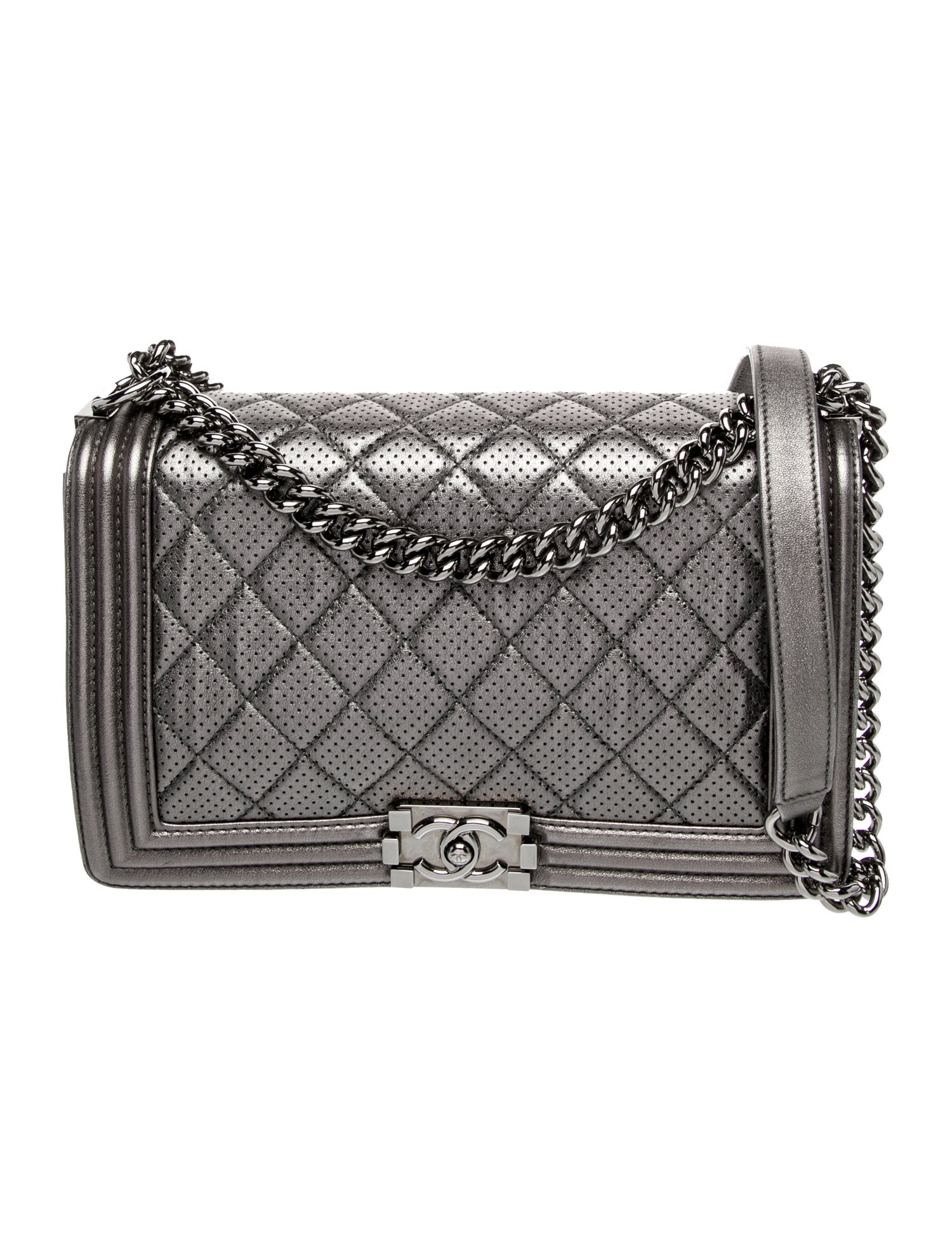 Chanel Perforated Large Boy Bag