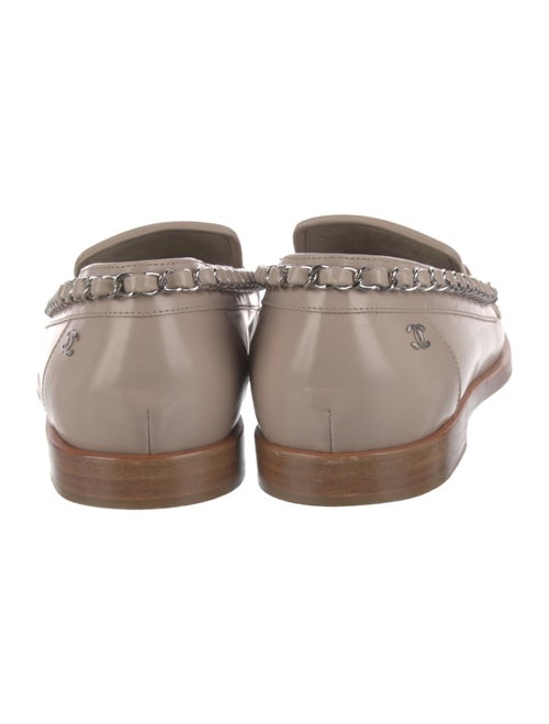 Chanel Interlocking CC Logo Leather Loafers