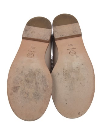 Chanel Interlocking CC Logo Leather Loafers