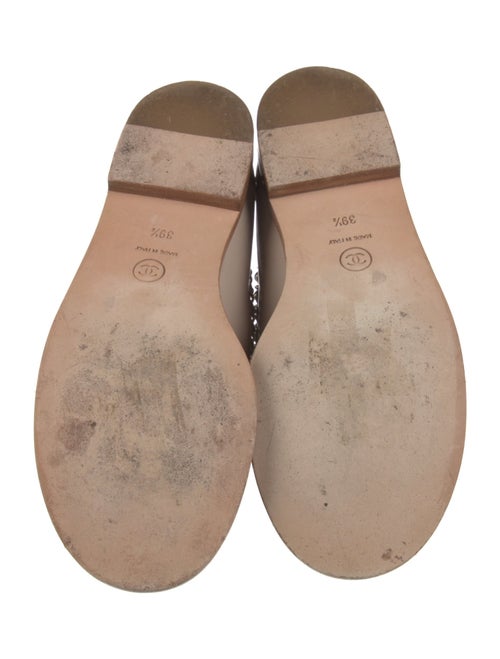 Chanel Interlocking CC Logo Leather Loafers