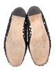Chanel Interlocking CC Logo Raffia Ballet Flats