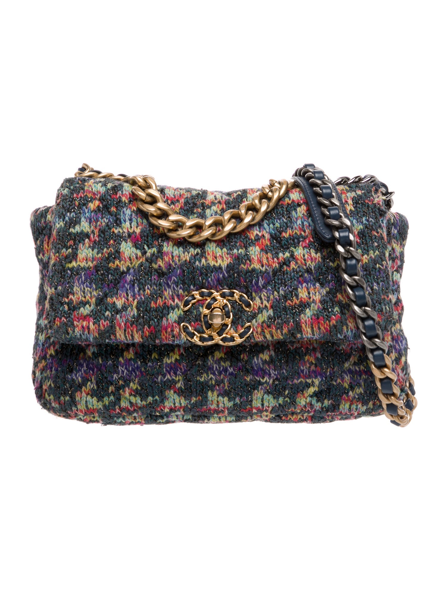 Chanel Tweed Medium 19 Flap Bag