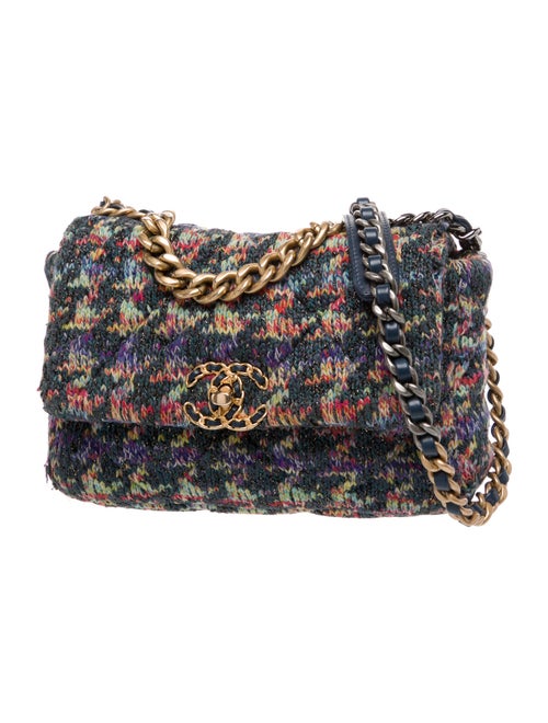 Chanel Tweed Medium 19 Flap Bag