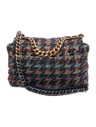 Chanel Tweed Medium 19 Flap Bag
