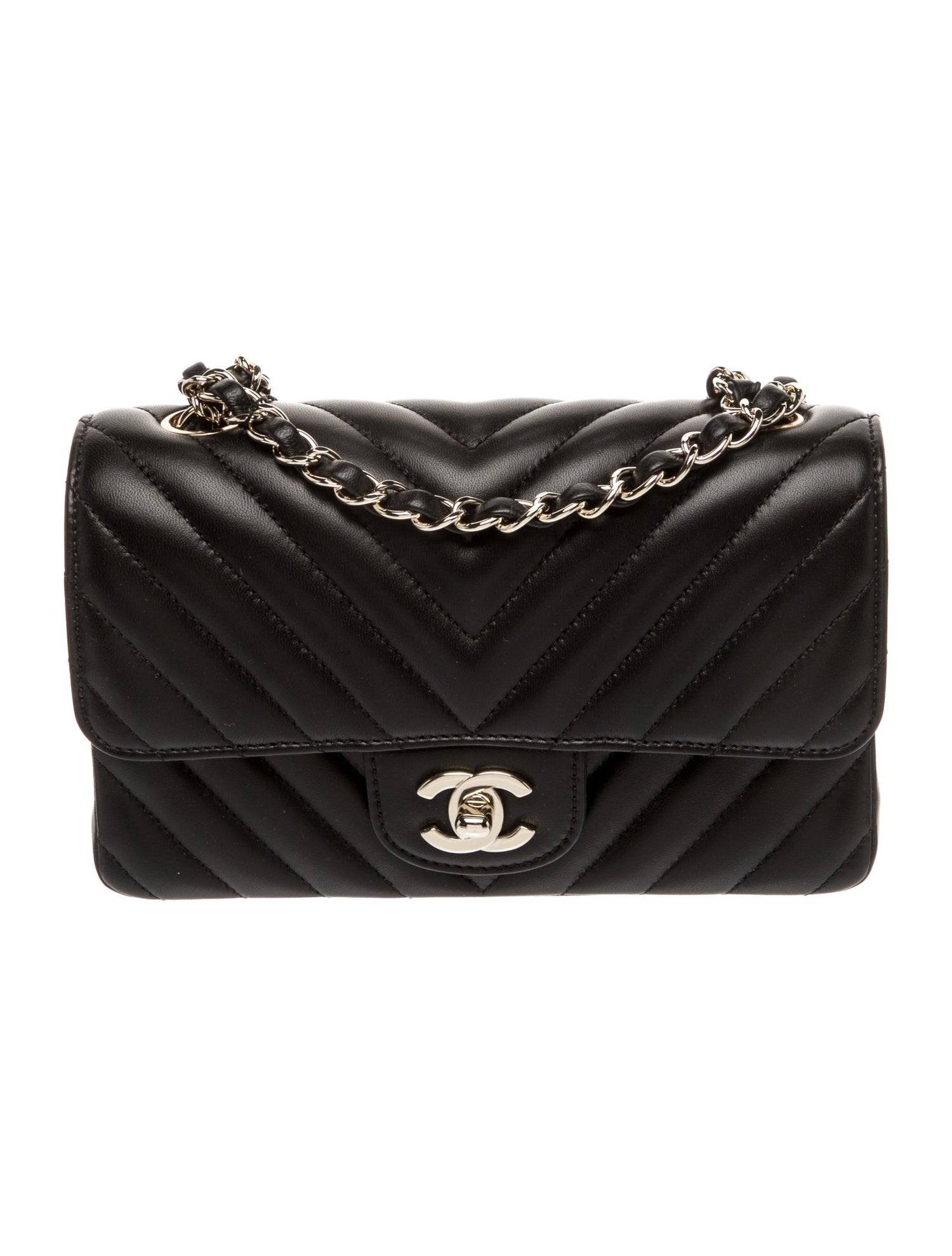 Chanel Rectangular Mini Chevron Flap Bag w/Tags