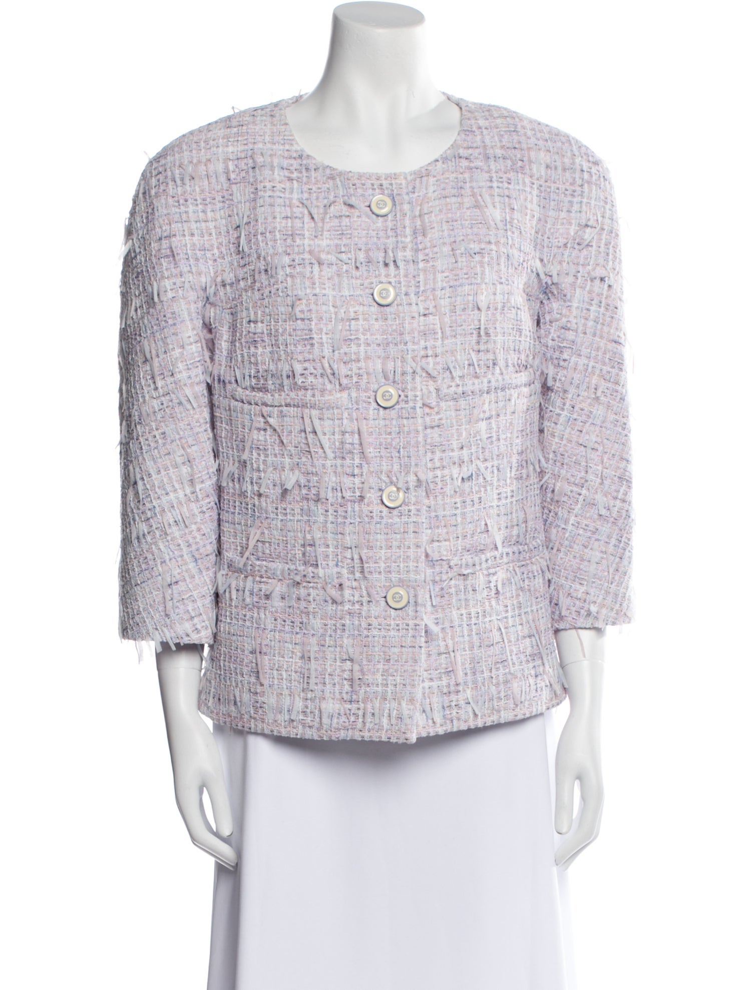 Chanel 2018 Tweed Pattern Evening Jacket