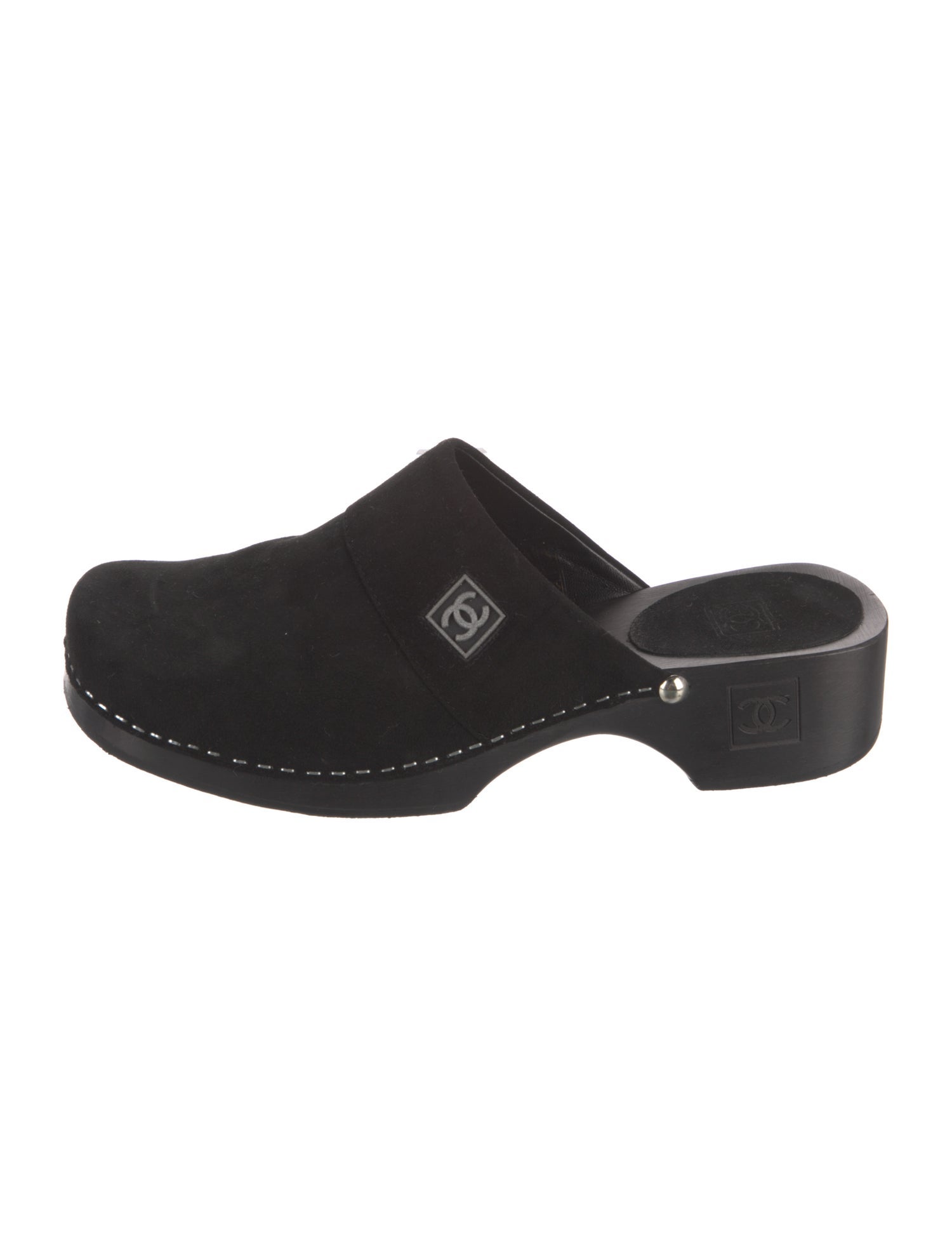 Chanel Vintage Interlocking CC Logo Mules