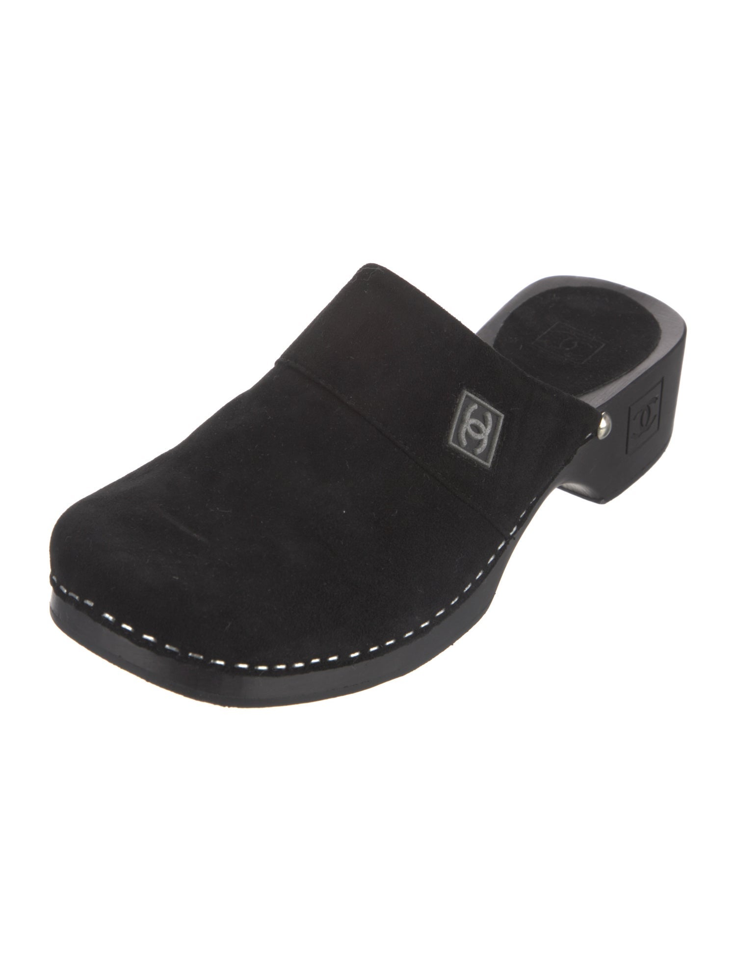 Chanel Vintage Interlocking CC Logo Mules