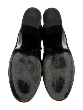 Chanel Interlocking CC Logo Suede Boots